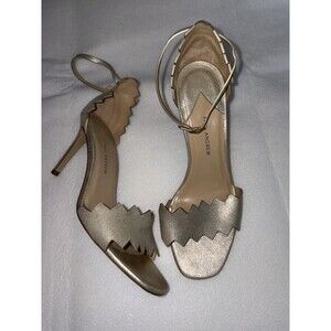 Paul Andrew Heels Made In Italy Womens Size Seven Katya Leather Sandals 3.5 Inch